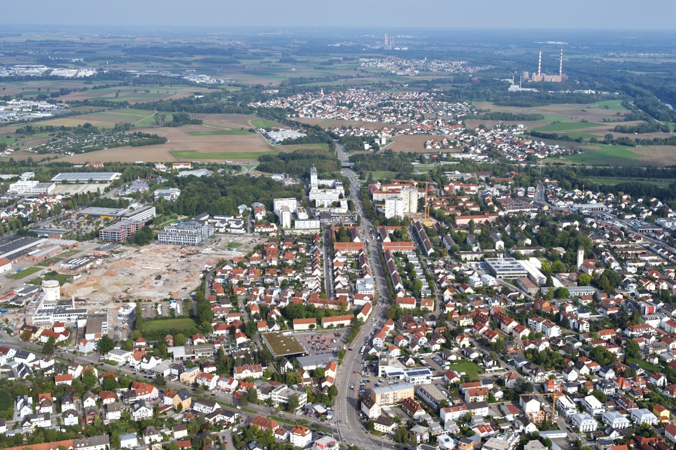 Luftbild des Stadtbezirks 03 - Nordost der Stadt Ingolstadt // Foto: Stadt Ingolstadt/Schalles